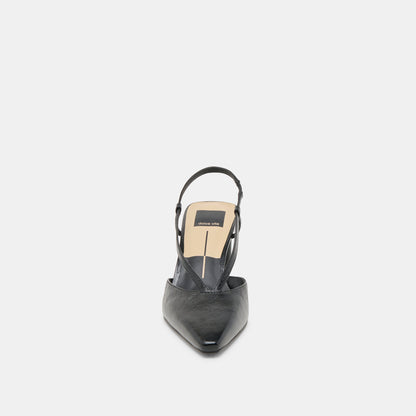 Ginay Black Leather Heels | Dolce Vita Quality