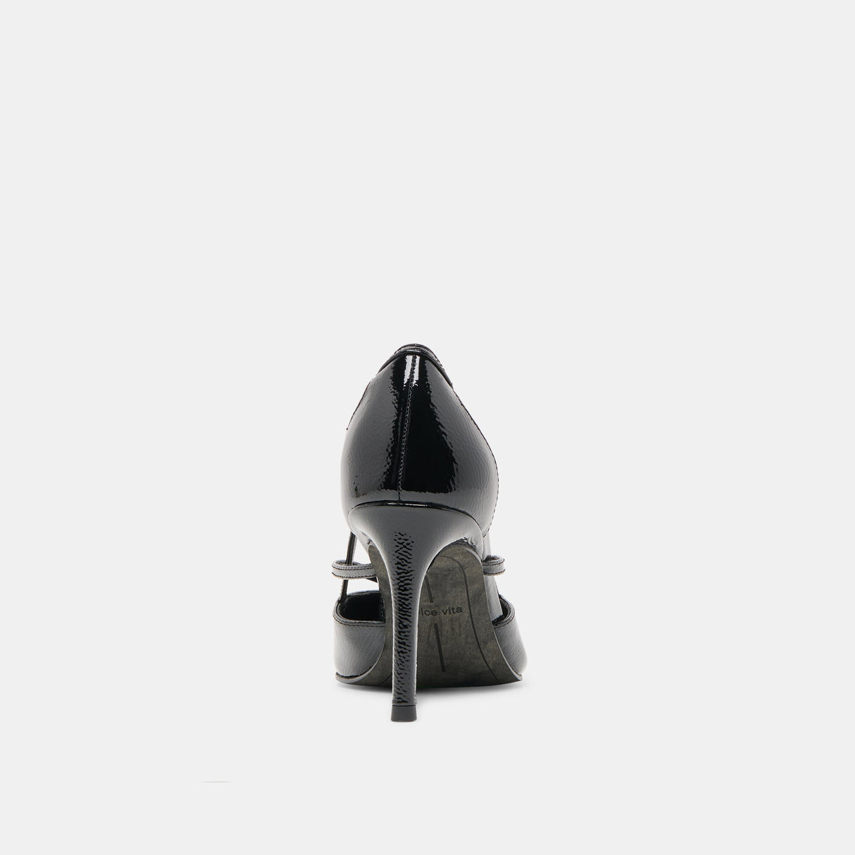 Kaine Midnight Crinkle Patent Leather Heels | Dolce Vita Signature