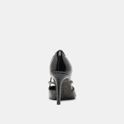 Kaine Midnight Crinkle Patent Leather Heels | Dolce Vita Signature