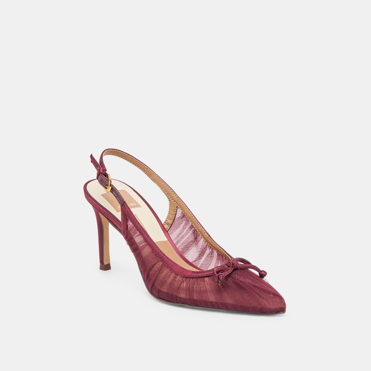Yela Cranberry Tulle Heels | Dolce Vita Premium