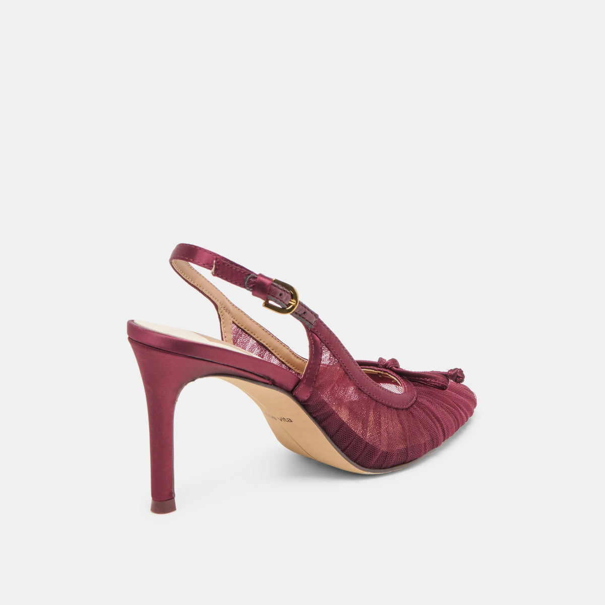 Yela Cranberry Tulle Heels | Dolce Vita Premium