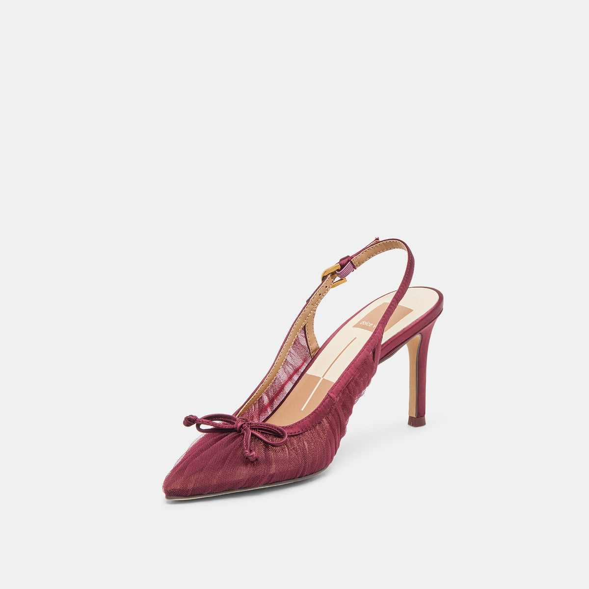 Yela Cranberry Tulle Heels | Dolce Vita Premium