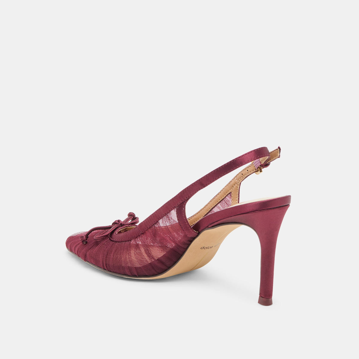 Yela Cranberry Tulle Heels | Dolce Vita Premium