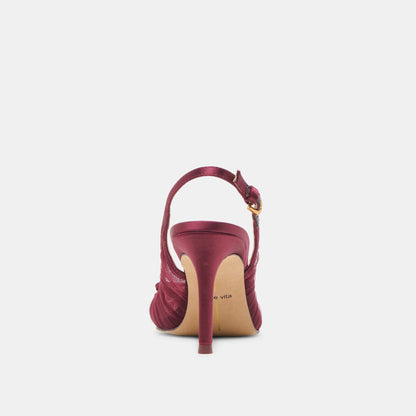 Yela Cranberry Tulle Heels | Dolce Vita Premium