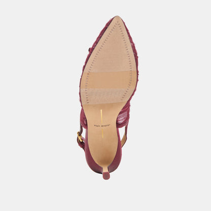 Yela Cranberry Tulle Heels | Dolce Vita Premium