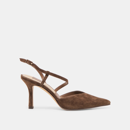 Kamra Dk Brown Suede Heels | Dolce Vita Special Offer