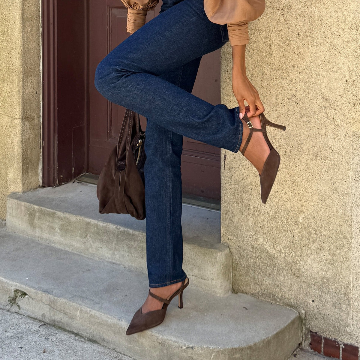 Kamra Dk Brown Suede Heels | Dolce Vita Special Offer