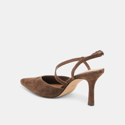Kamra Dk Brown Suede Heels | Dolce Vita Special Offer