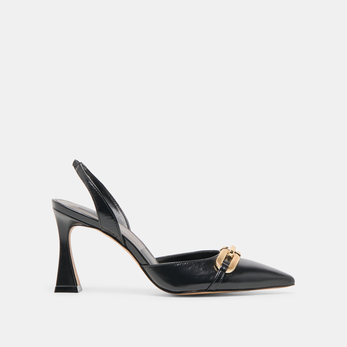 Malik Midnight Crinkle Patent Heels | Dolce Vita Value