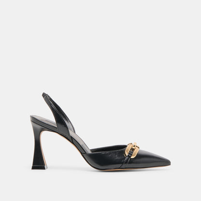Malik Midnight Crinkle Patent Heels | Dolce Vita Value