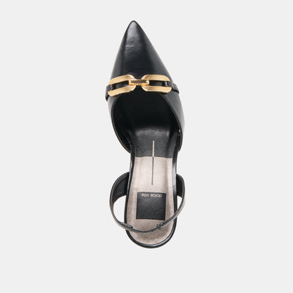 Malik Midnight Crinkle Patent Heels | Dolce Vita Value