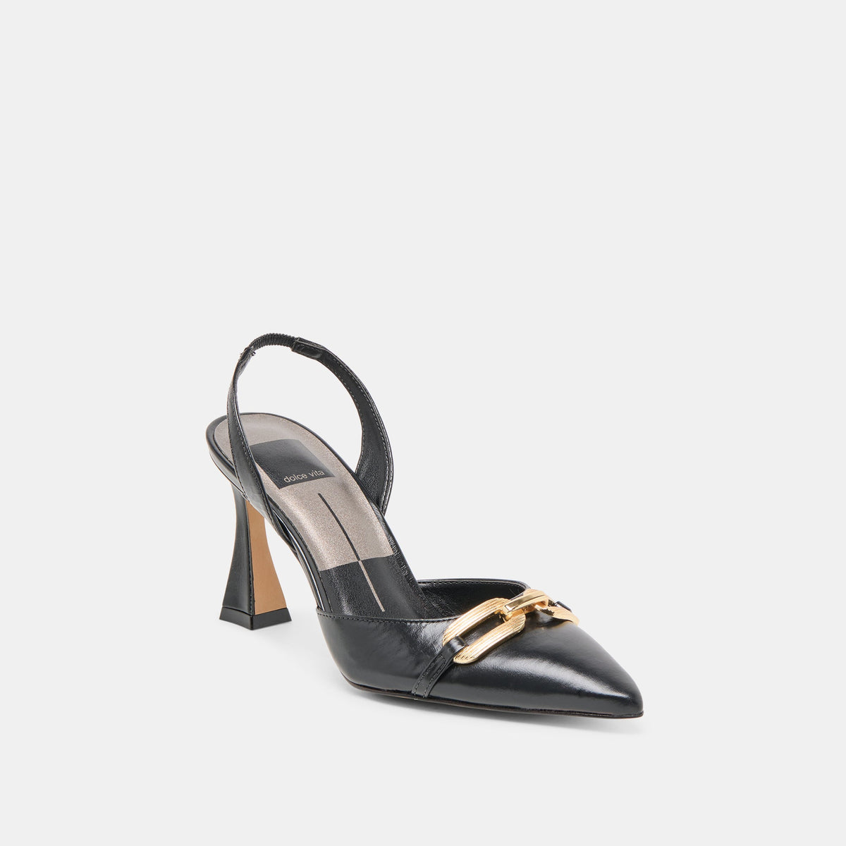 Malik Midnight Crinkle Patent Heels | Dolce Vita Value