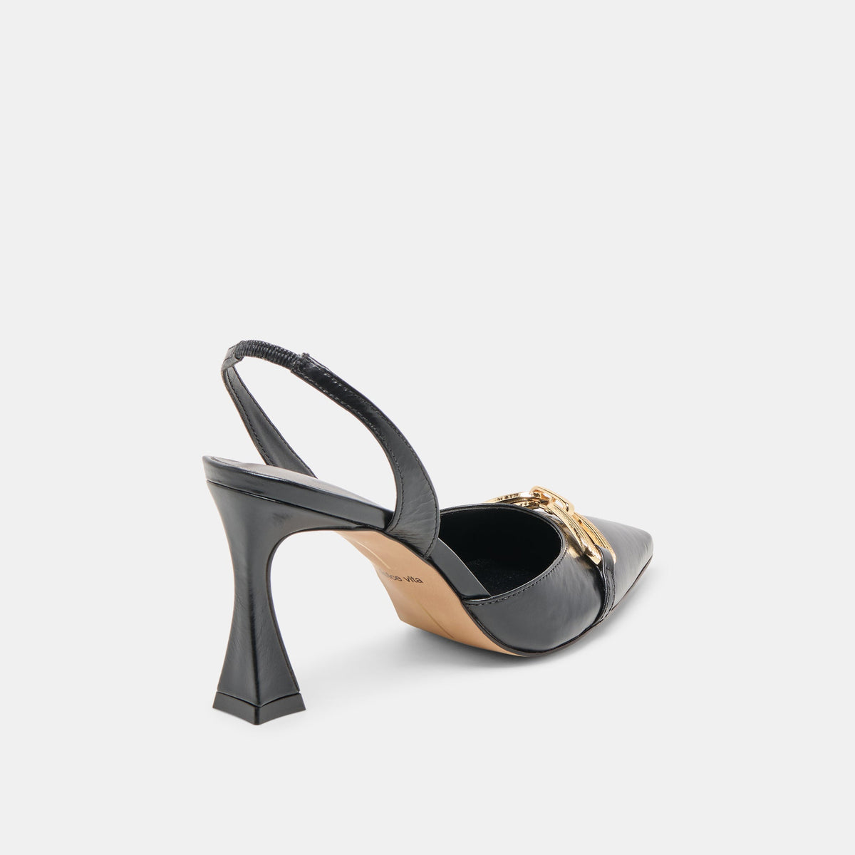 Malik Midnight Crinkle Patent Heels | Dolce Vita Value