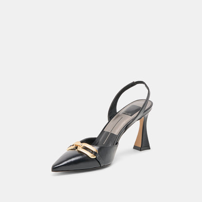Malik Midnight Crinkle Patent Heels | Dolce Vita Value