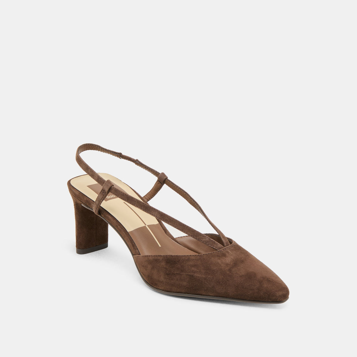 Ginay Dk Brown Suede Heels | Dolce Vita Classic