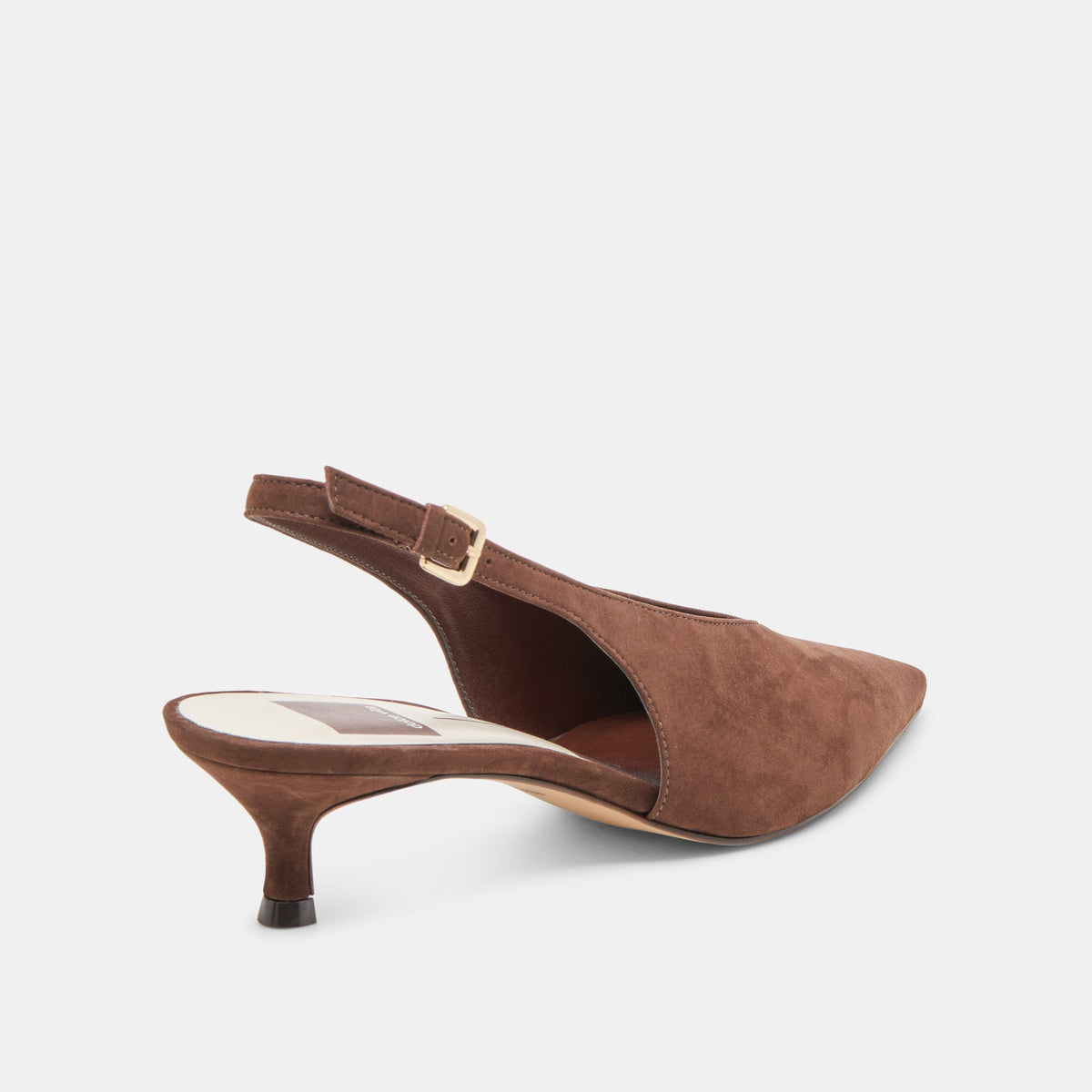 Alenna Dk Brown Suede Heels | Dolce Vita Value