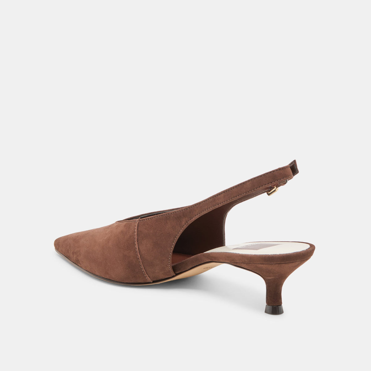 Alenna Dk Brown Suede Heels | Dolce Vita Value