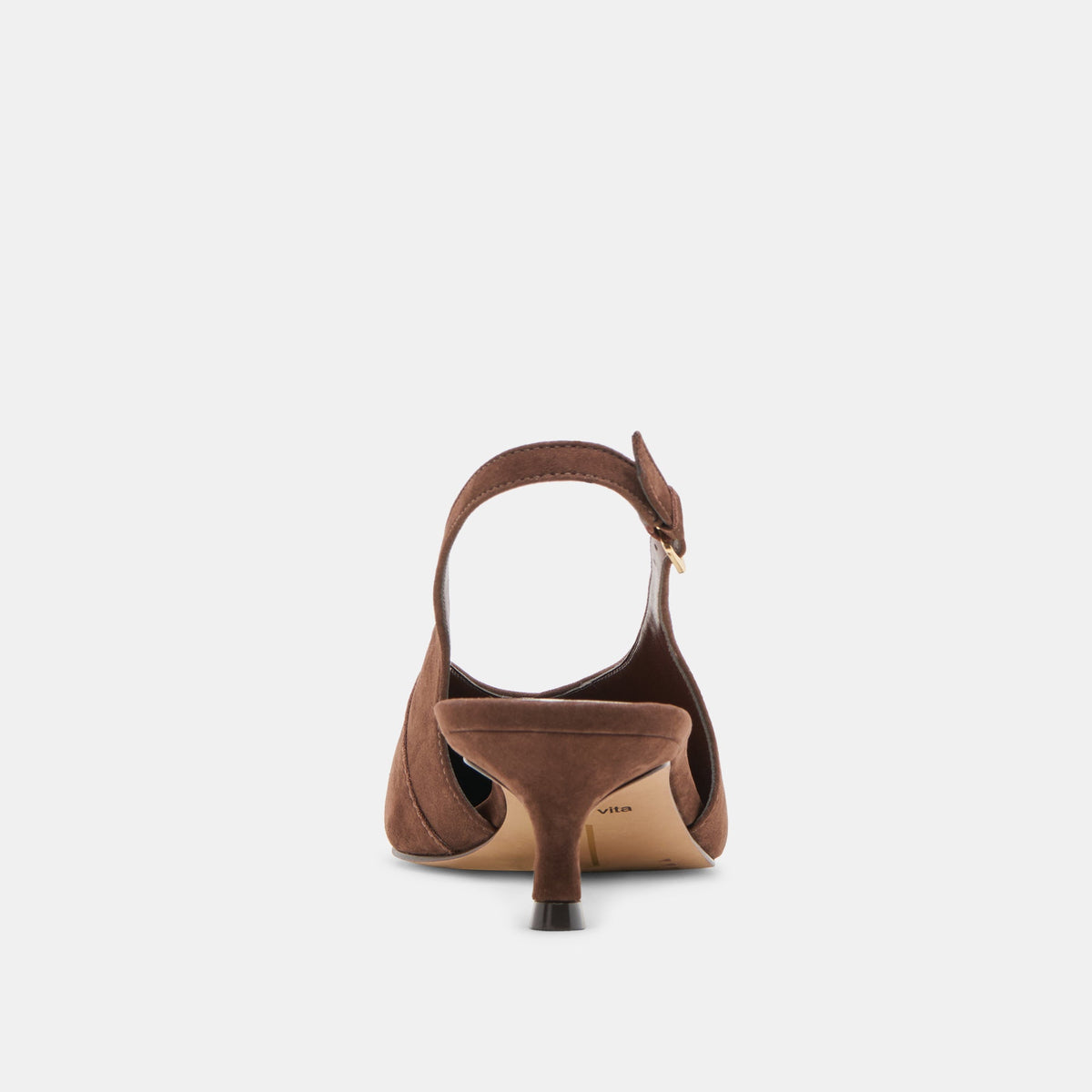 Alenna Dk Brown Suede Heels | Dolce Vita Value