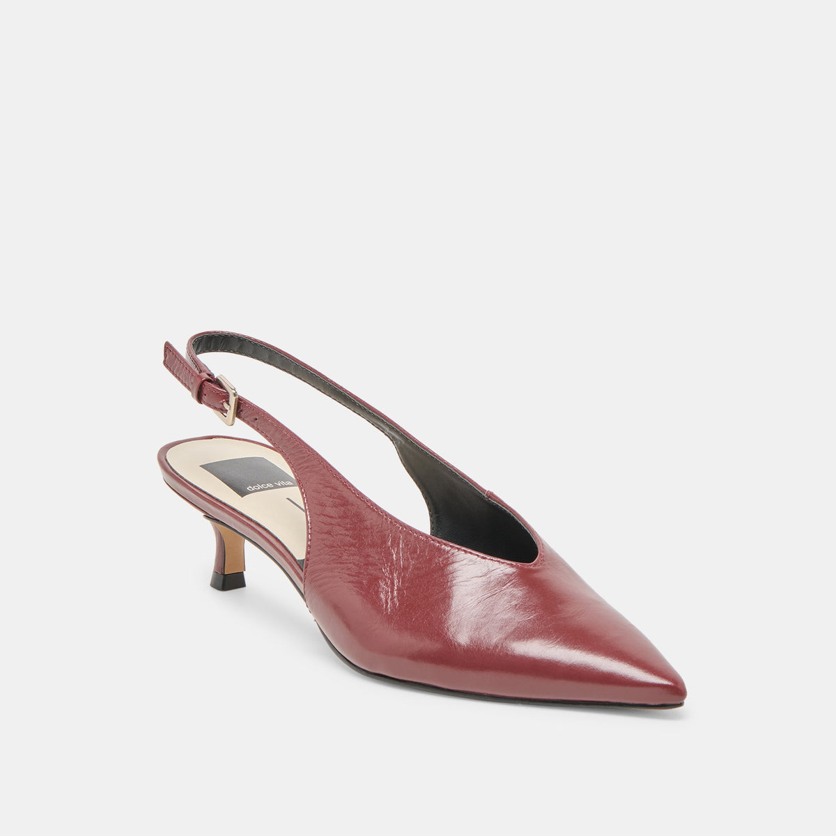 Alenna Oxblood Crinkle Heels | Dolce Vita Featured