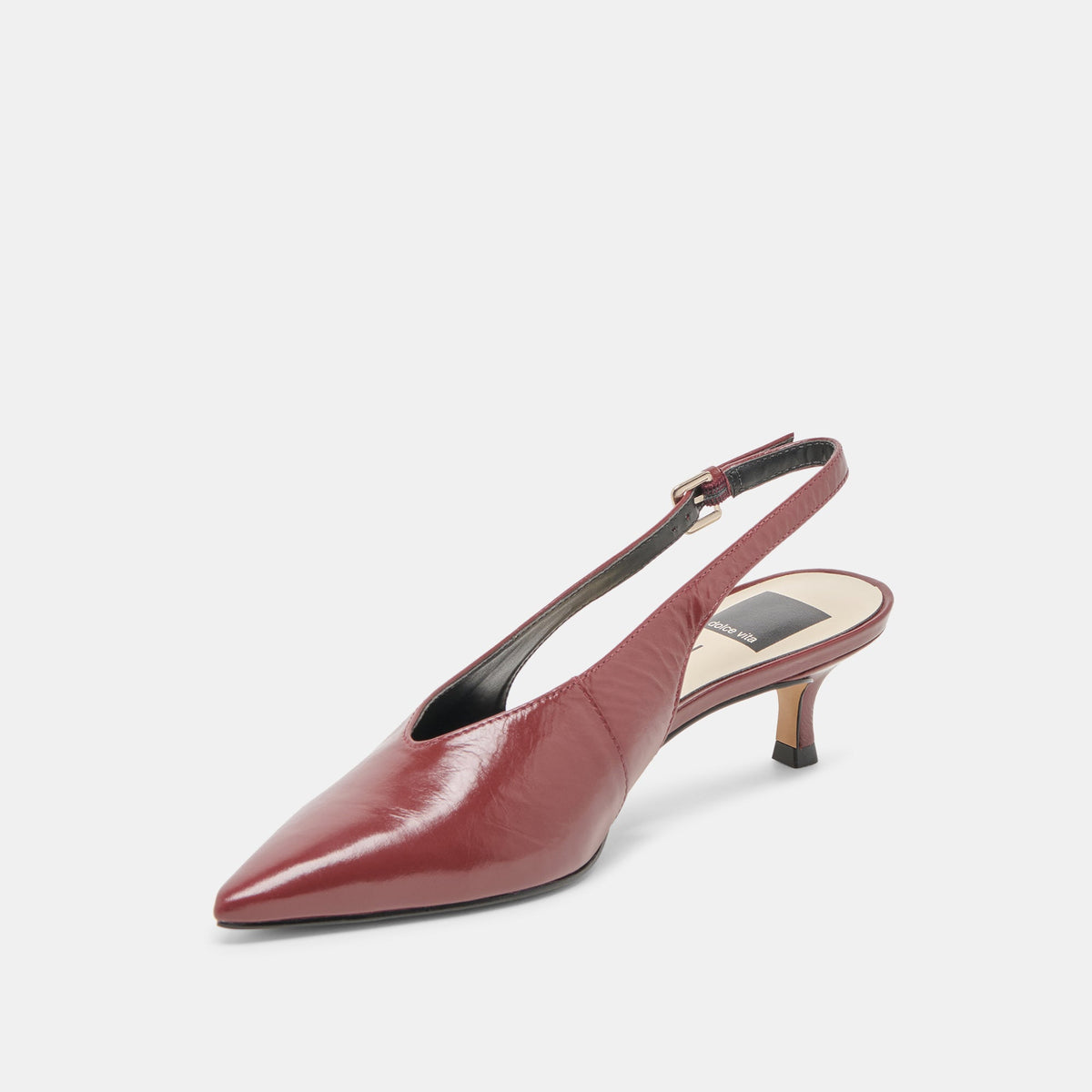 Alenna Oxblood Crinkle Heels | Dolce Vita Featured
