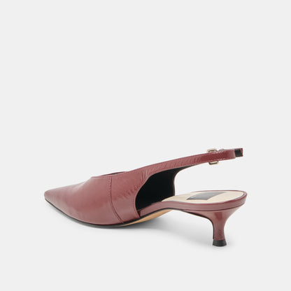 Alenna Oxblood Crinkle Heels | Dolce Vita Featured