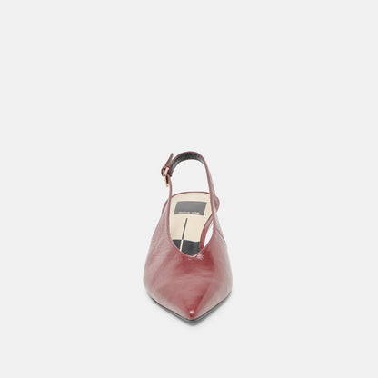 Alenna Oxblood Crinkle Heels | Dolce Vita Featured