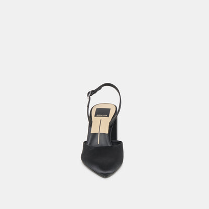 Carel Onyx Satin High Heels | Dolce Vita Trusted