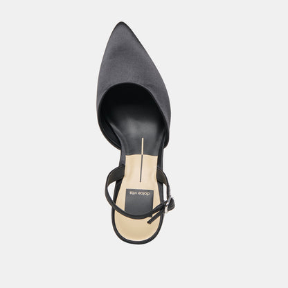 Carel Onyx Satin High Heels | Dolce Vita Trusted