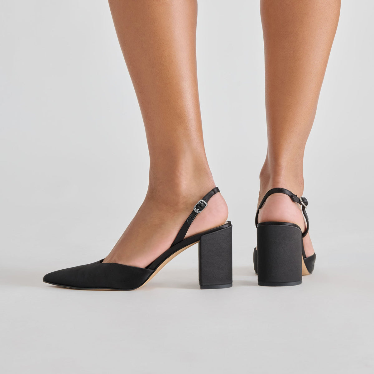 Carel Onyx Satin High Heels | Dolce Vita Trusted
