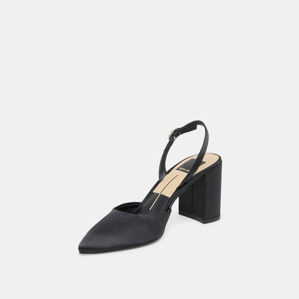 Carel Onyx Satin High Heels | Dolce Vita Trusted