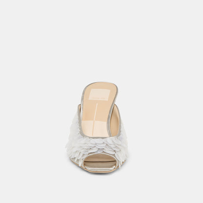 Samary Confetti Silver Satin Heels | Dolce Vita Recommended