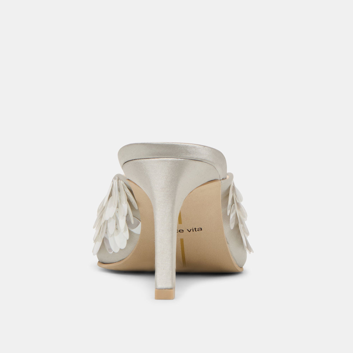 Samary Confetti Silver Satin Heels | Dolce Vita Recommended