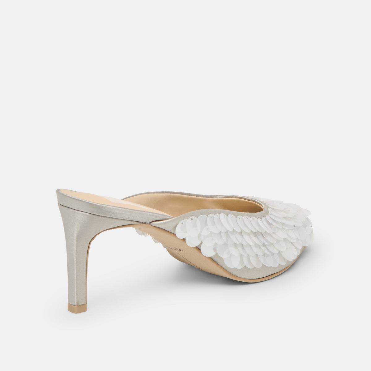 Samary Confetti Silver Satin Heels | Dolce Vita Recommended