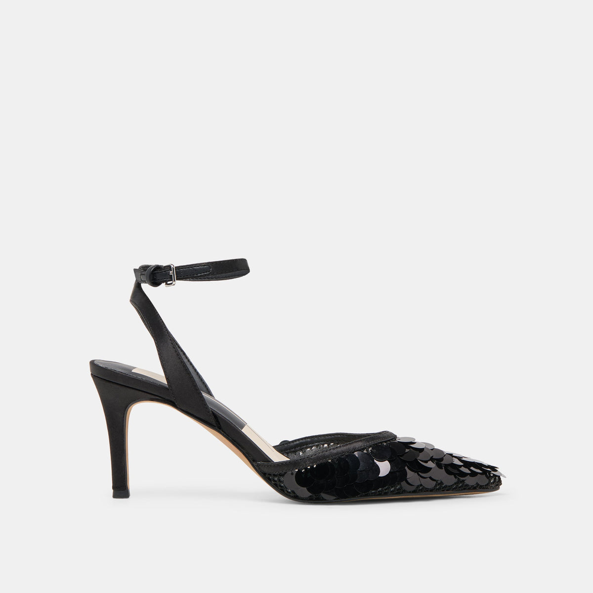 Elizza Confetti Onyx Woven Mesh Heels | Dolce Vita Discount