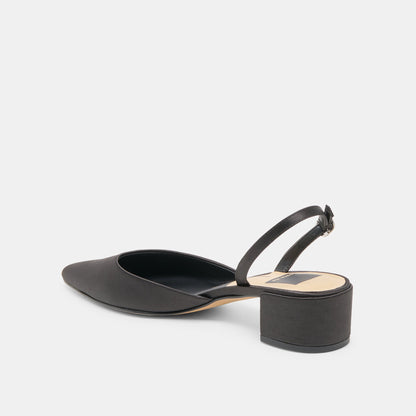 Carel Onyx Satin Heels | Dolce Vita Popular