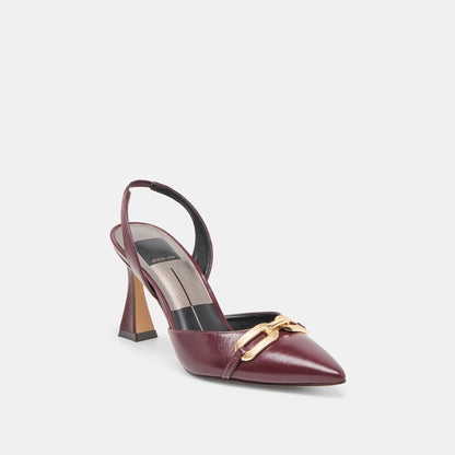 Malik Cranberry Crinkle Patent Heels | Dolce Vita Best Price