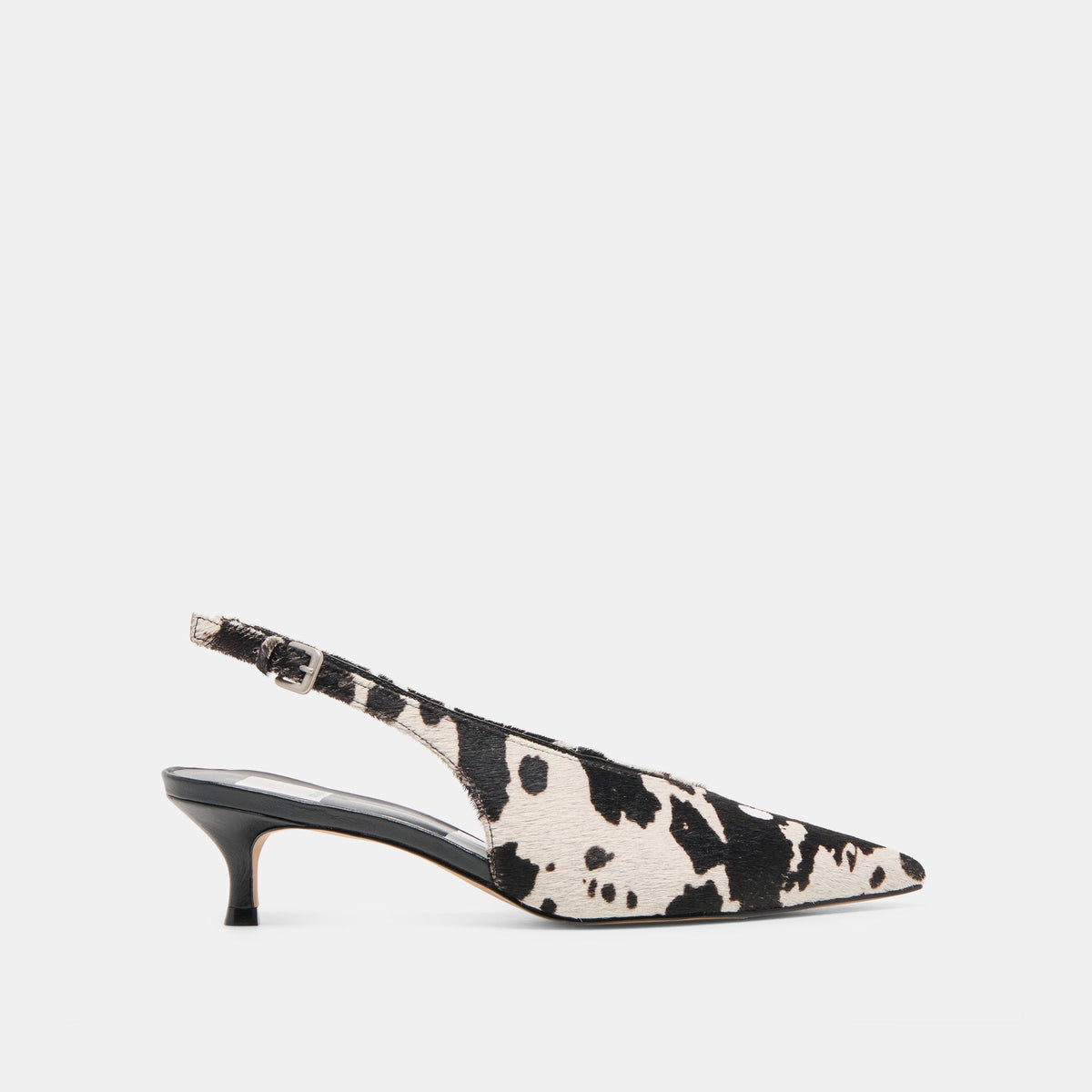 Alenna Black White Taurus Calf Hair Heels | Dolce Vita Trusted
