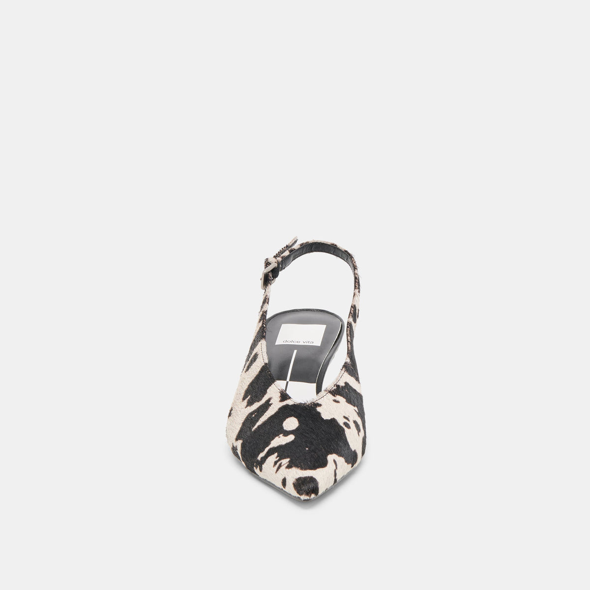 Alenna Black White Taurus Calf Hair Heels | Dolce Vita Trusted