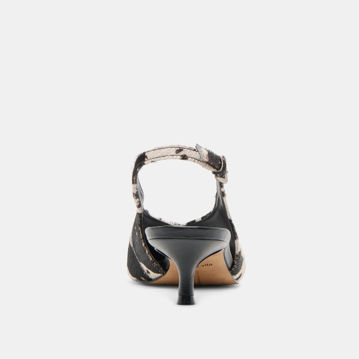 Alenna Black White Taurus Calf Hair Heels | Dolce Vita Trusted