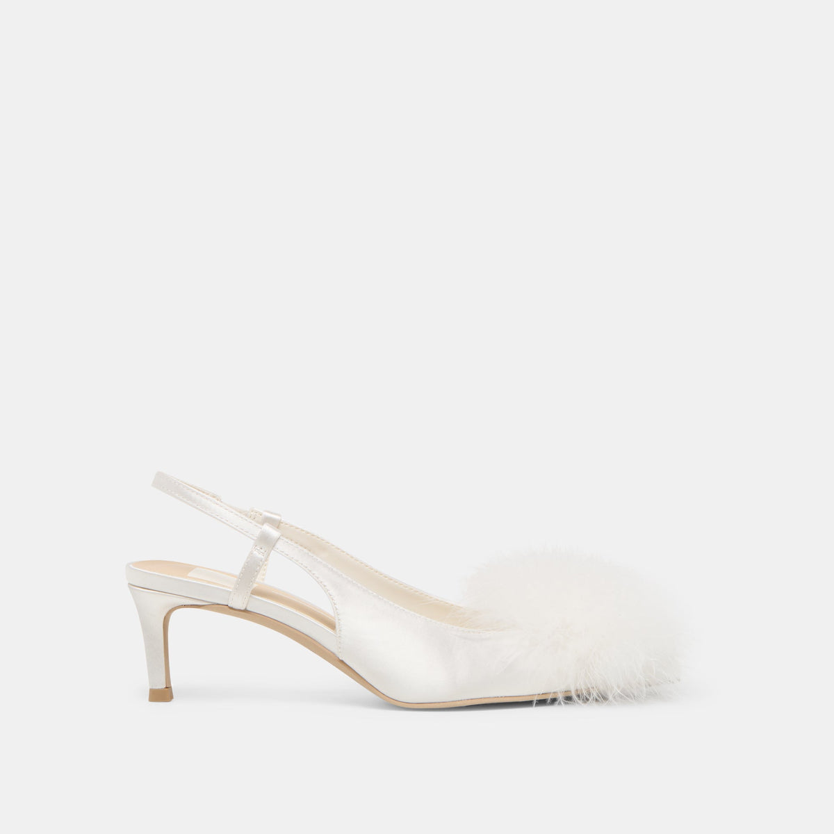 Kamy True White Satin Heels | Dolce Vita Best Price