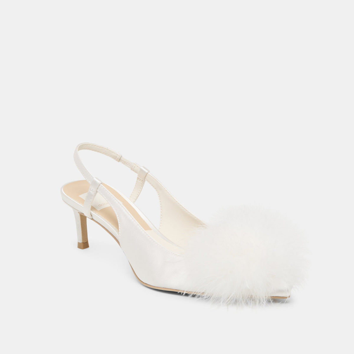 Kamy True White Satin Heels | Dolce Vita Best Price