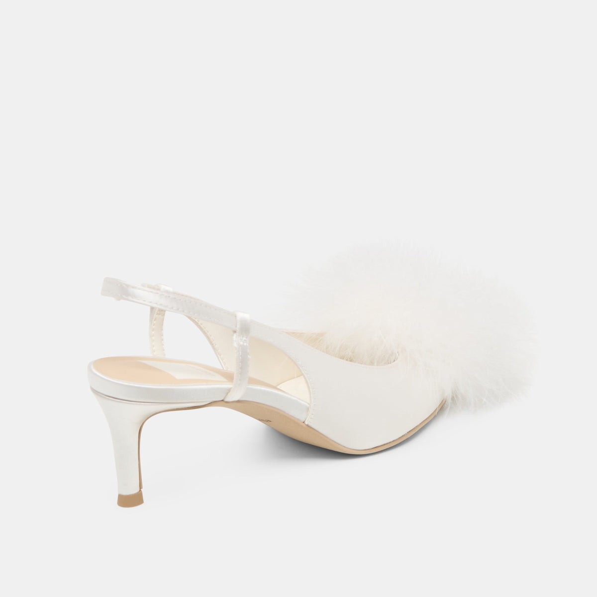 Kamy True White Satin Heels | Dolce Vita Best Price