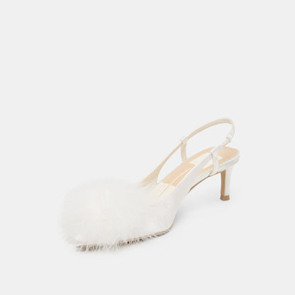 Kamy True White Satin Heels | Dolce Vita Best Price