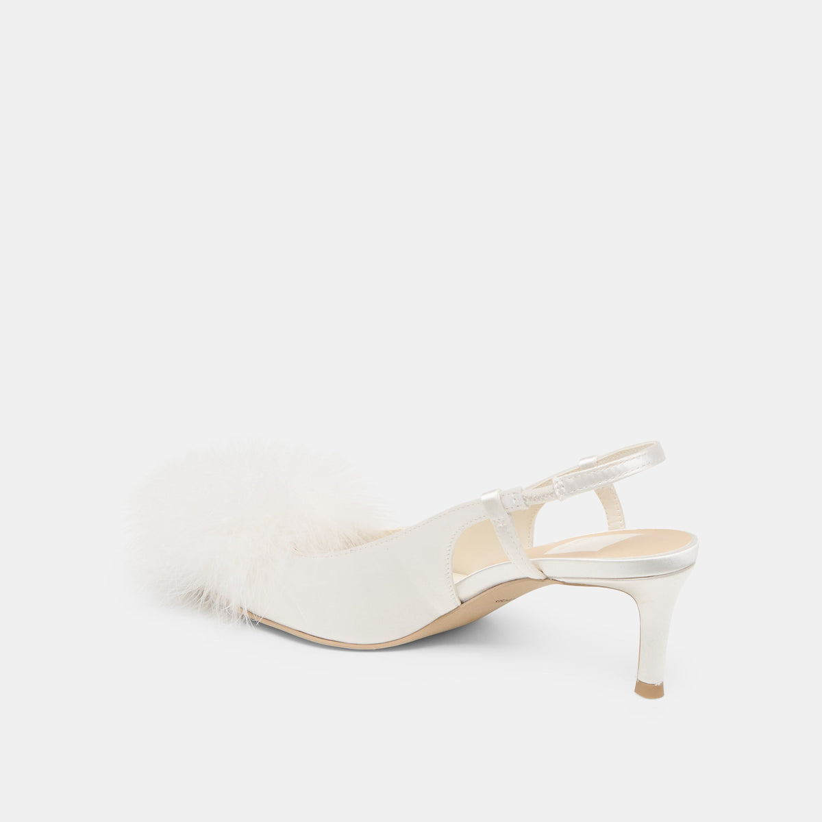 Kamy True White Satin Heels | Dolce Vita Best Price