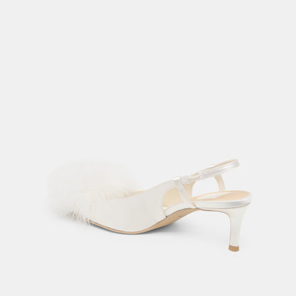 Kamy True White Satin Heels | Dolce Vita Best Price