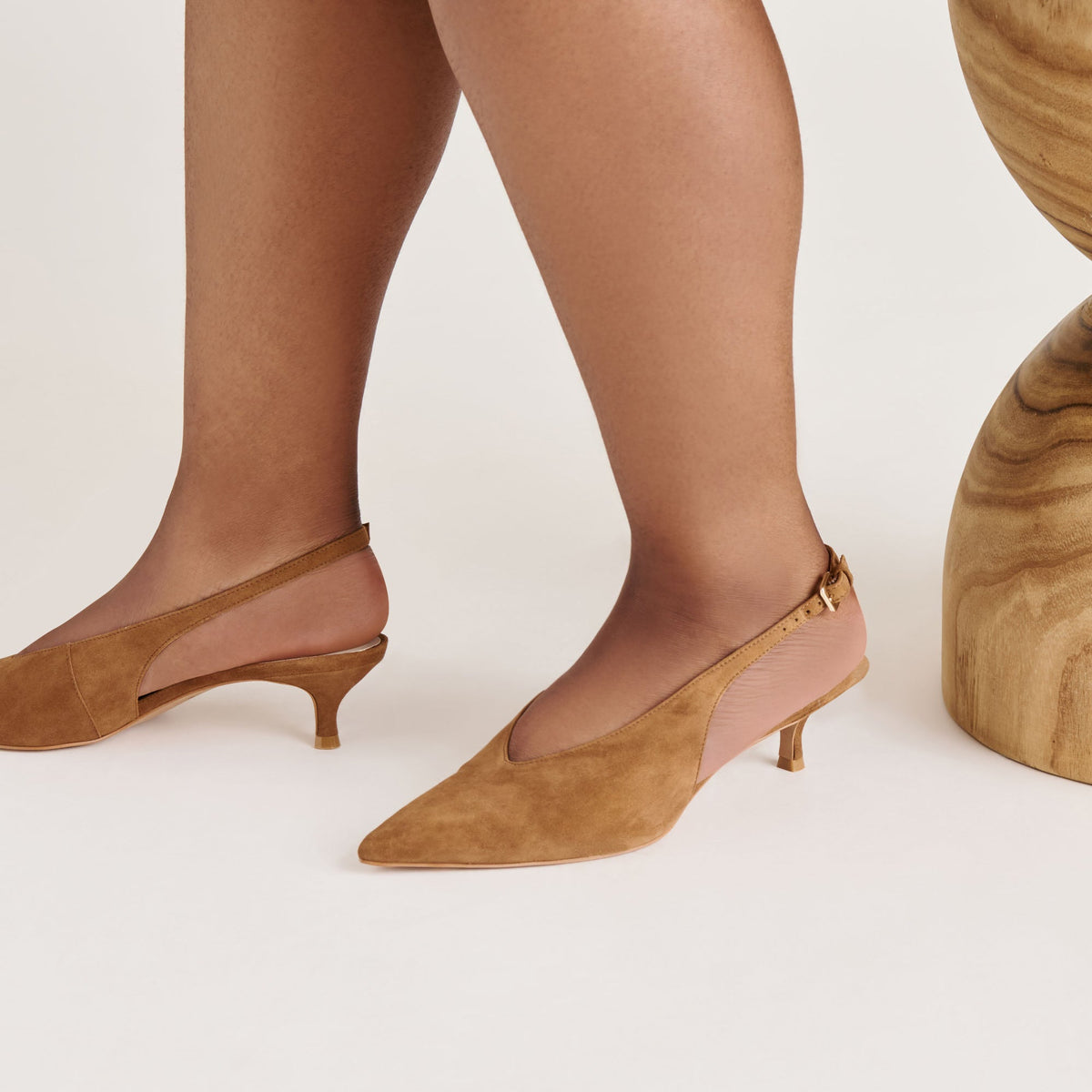 Alenna Lt Brown Suede Heels | Dolce Vita Featured