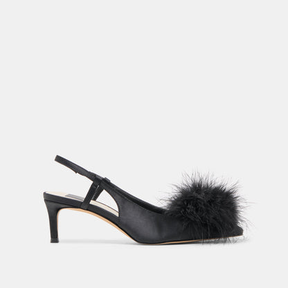 Kamy Onyx Satin Heels | Dolce Vita Hot Sale