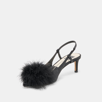 Kamy Onyx Satin Heels | Dolce Vita Hot Sale
