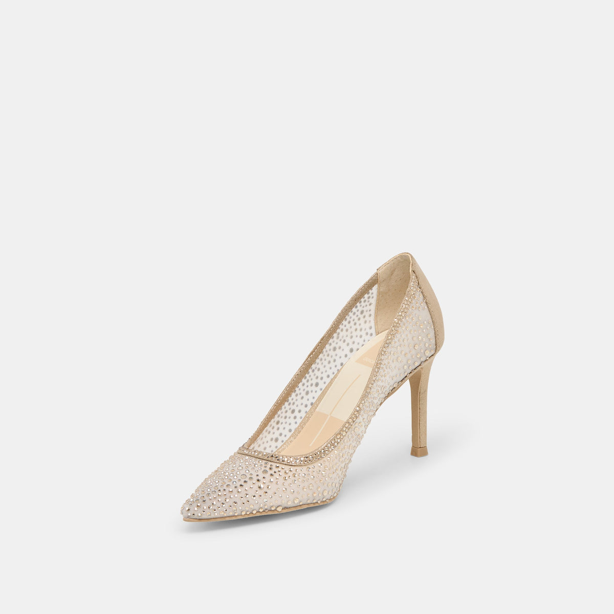 Kashe Crystal Lt Gold Mesh Heels | Dolce Vita Latest