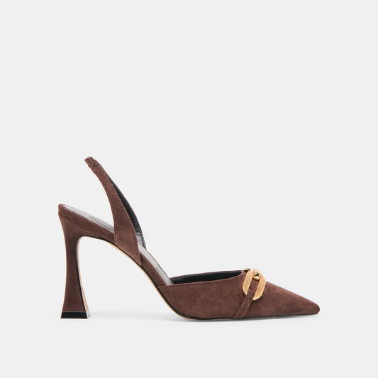 Malik Mahogany Nubuck Heels | Dolce Vita Special Offer